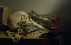 Una natura morta di vanitas